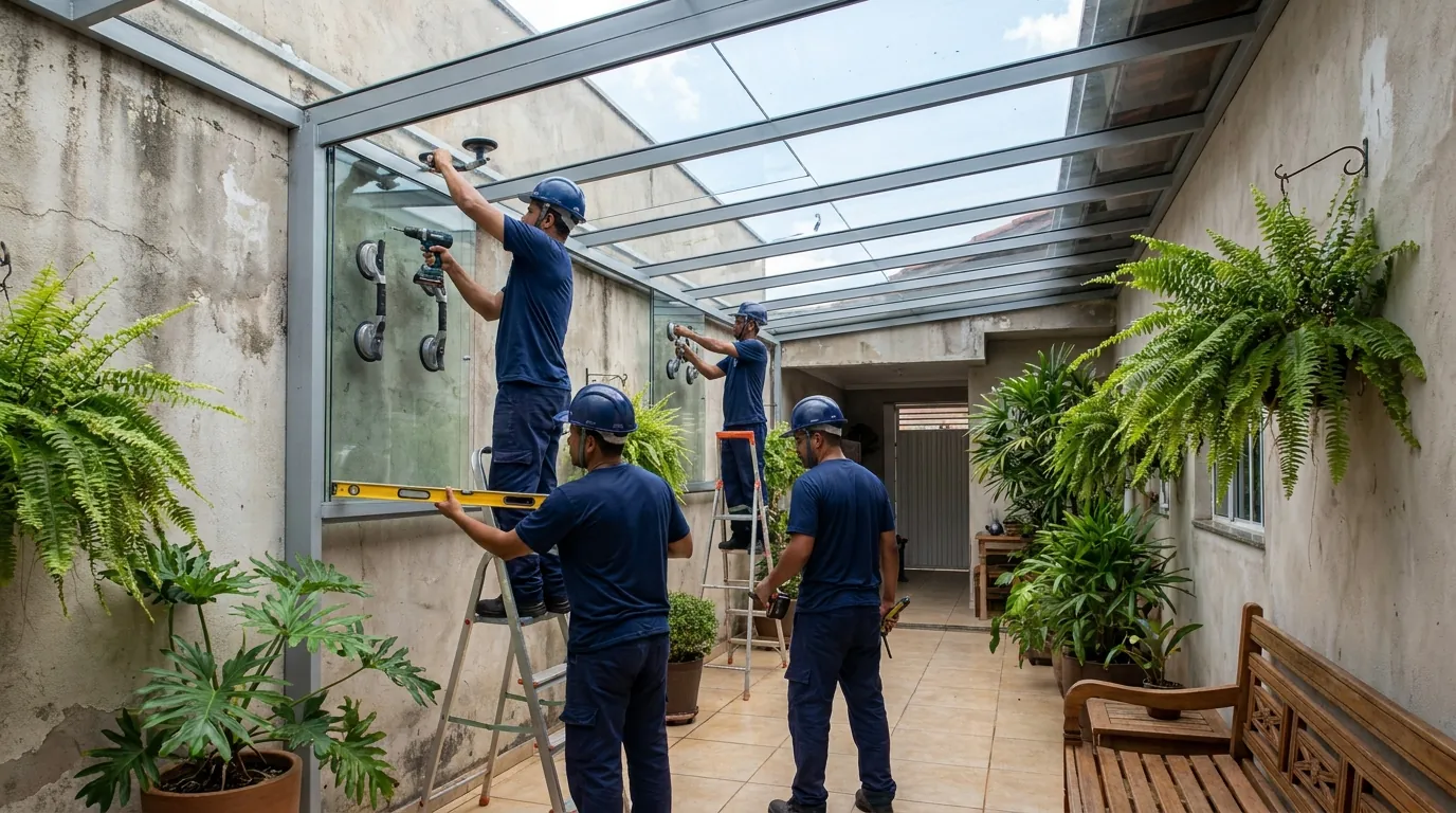 Fechamento de Área Gourmet em Niterói‑RJ